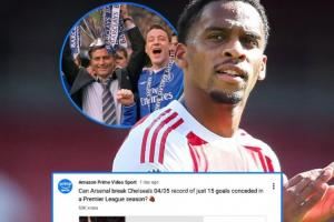 有希望吗？Amazon超5万人投票，56%认为阿森纳能破切尔西纪录🤔